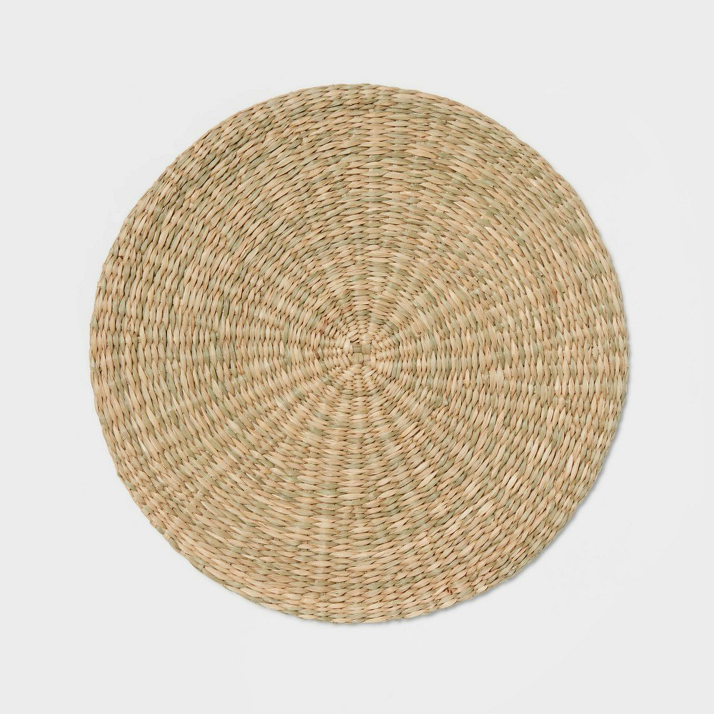 Threshold 15-Inch Round Woven Seagrass Charger: $6 Threshold 15-Inch Round Woven Seagrass Charger: $6
