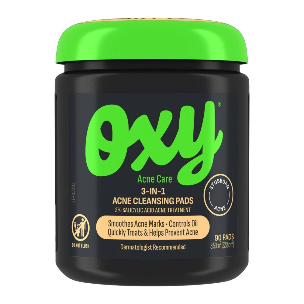 Oxy 3-in-1 Maximum Strength 2% Salicylic Acid Acne Cleansing Pads 90-Count: $6.29