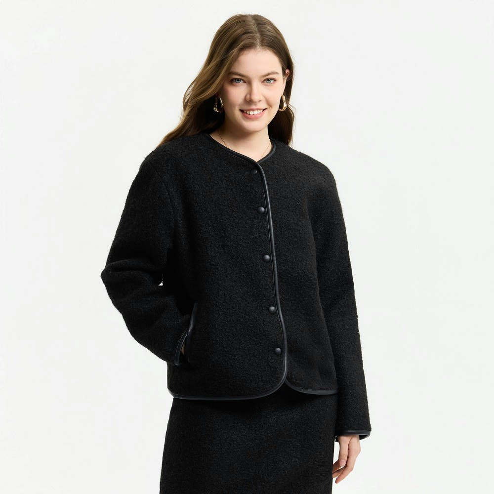 A New Day Women's Contrast Binding Jacket: $48 A New Day Women's Contrast Binding Jacket: $48