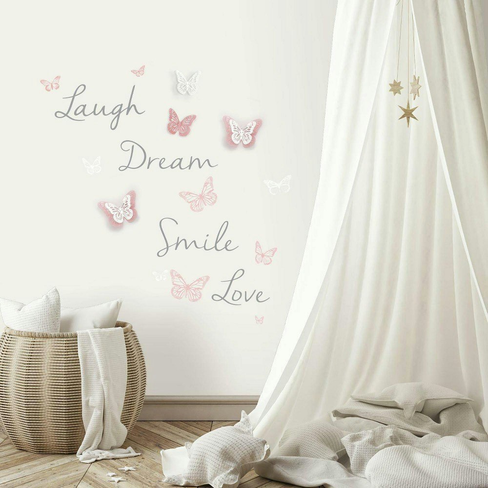 RoomMates 3D Butterfly Peel and Stick Wall Decals: $12.79 RoomMates 3D Butterfly Peel and Stick Wall Decals: $12.79
