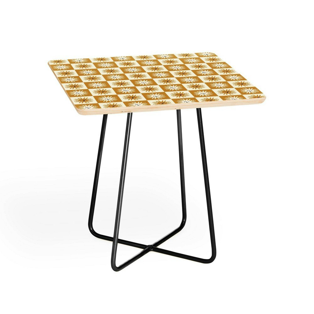 Charly Clements Vintage Checkered Sunshine Side Table: $299.99 Charly Clements Vintage Checkered Sunshine Side Table: $299.99