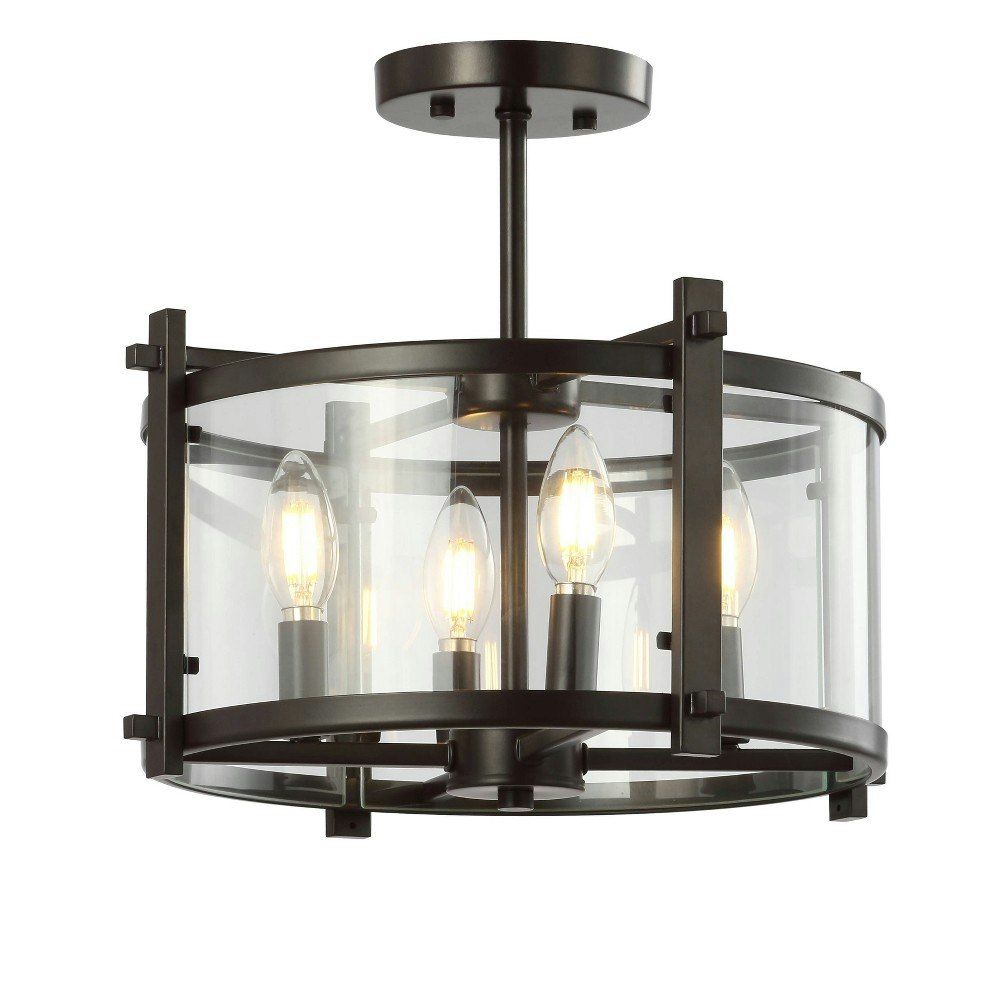 Jonathan Y 15-inch Modern Drum LED Flush Mount Light: $173.99 Jonathan Y 15-inch Modern Drum LED Flush Mount Light: $173.99