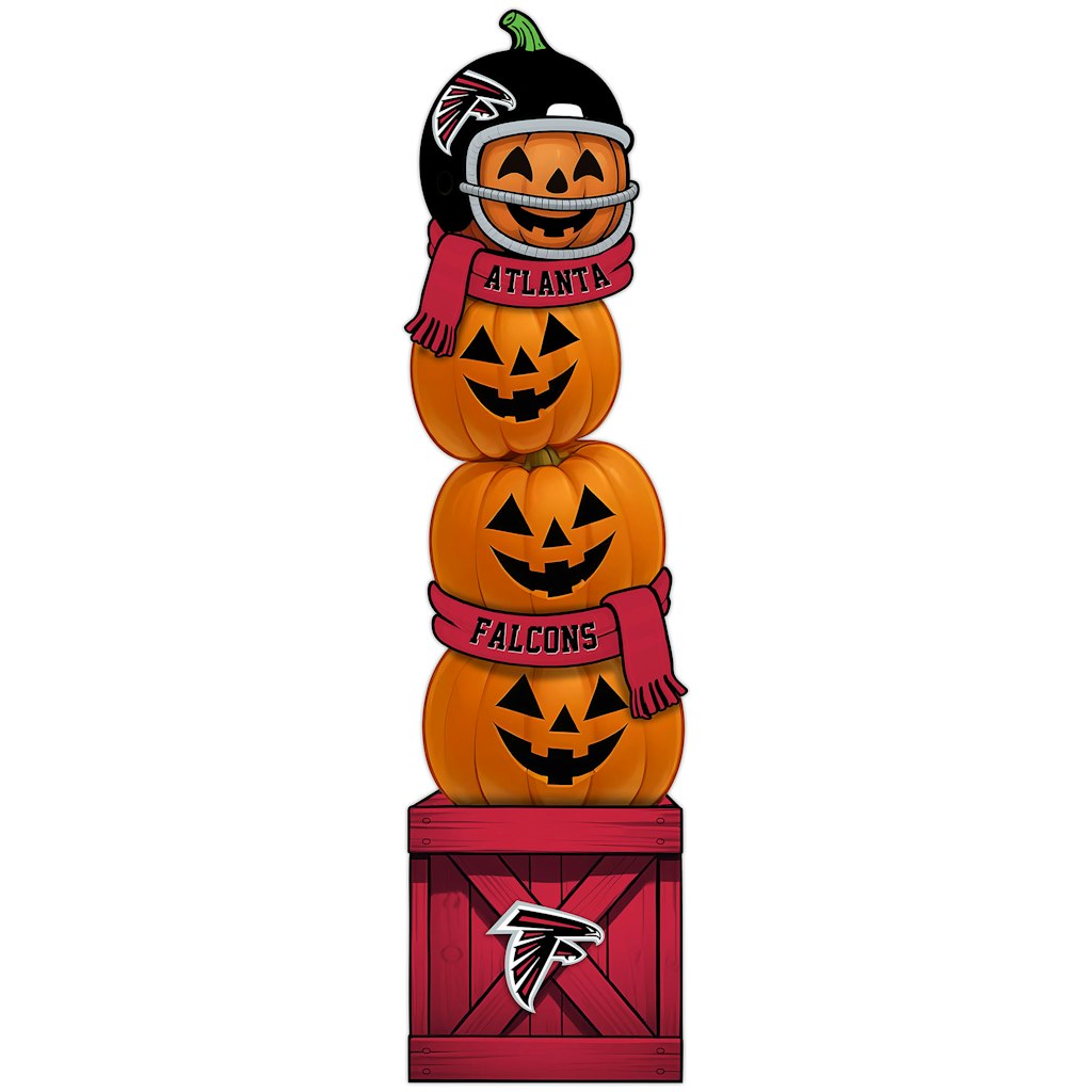 Atlanta Falcons 31-inch Stacked Pumpkin Leaner: $59.99