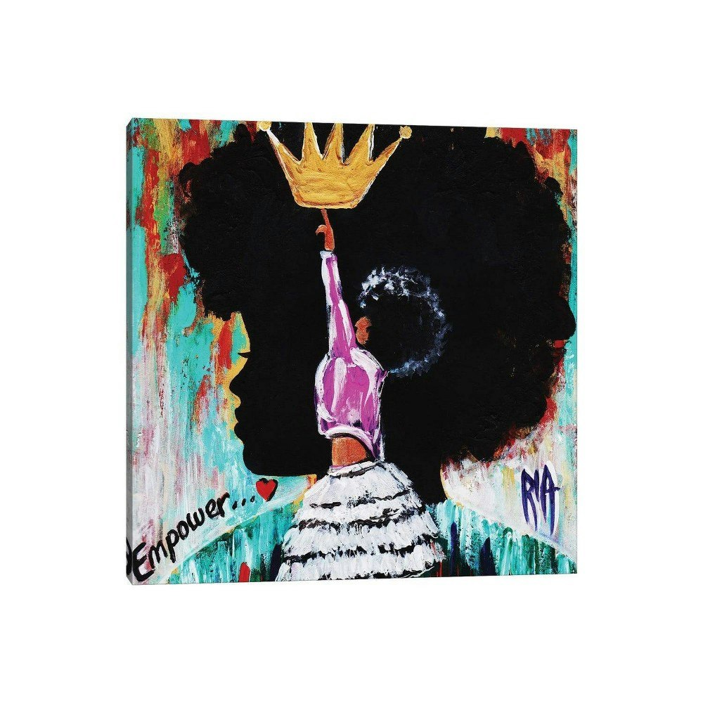 18" x 18" Empower by Artist Ria Canvas Wall Art: $49.99 18" x 18" Empower by Artist Ria Canvas Wall Art: $49.99
