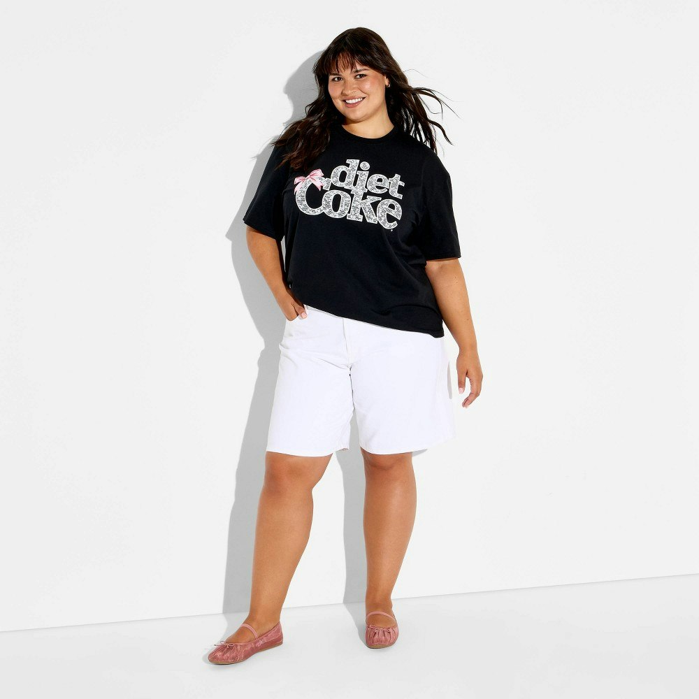 Women's Diet Coke Bow Graphic T-Shirt: $15 Women's Diet Coke Bow Graphic T-Shirt: $15