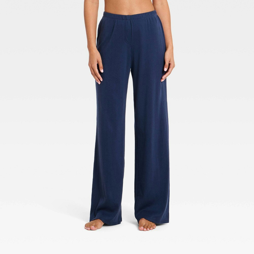 Women's Knit Wide Leg Pajama Pants: $20 Women's Knit Wide Leg Pajama Pants: $20