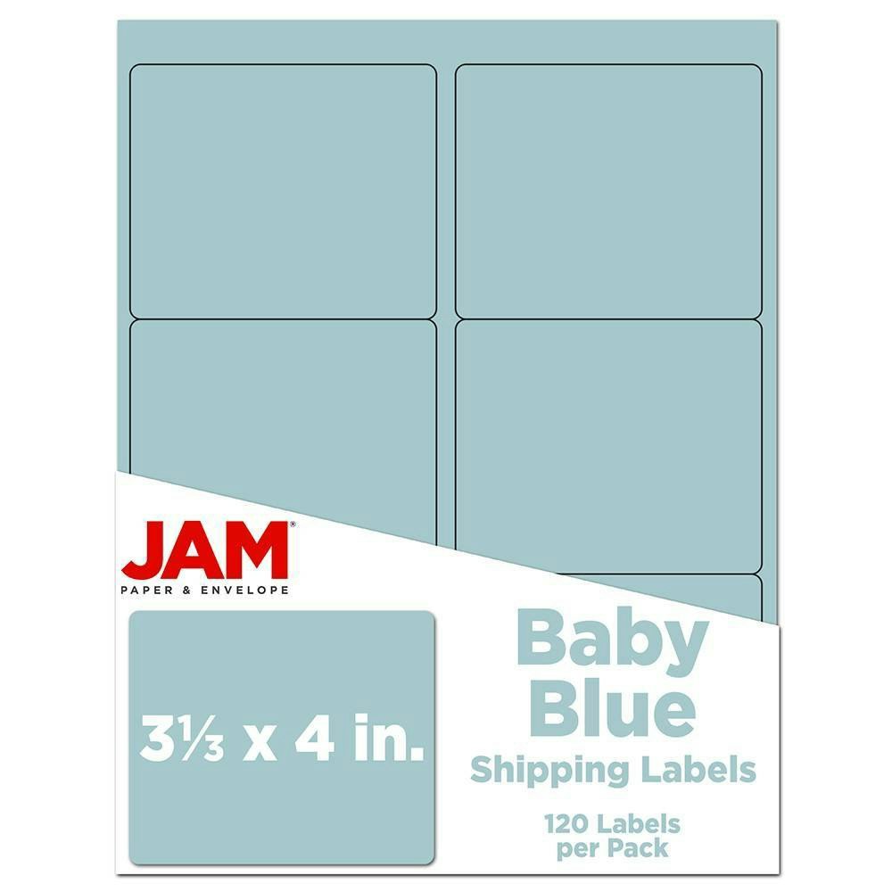 JAM Paper 3 1/3" x 4" Mailing Labels 120-Pack: $16.99 JAM Paper 3 1/3" x 4" Mailing Labels 120-Pack: $16.99