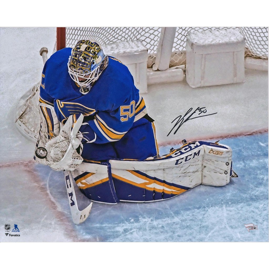 Jordan Binnington St. Louis Blues Autographed 16" x 20" Photograph: $99.99