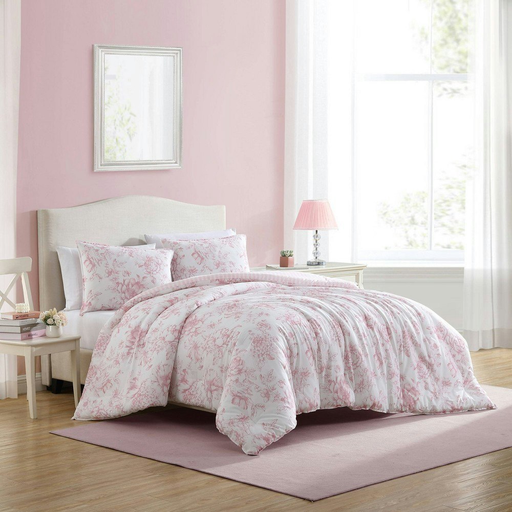 Laura Ashley Twin XL Delphine 2-Piece Comforter Set: $79.99 Laura Ashley Twin XL Delphine 2-Piece Comforter Set: $79.99
