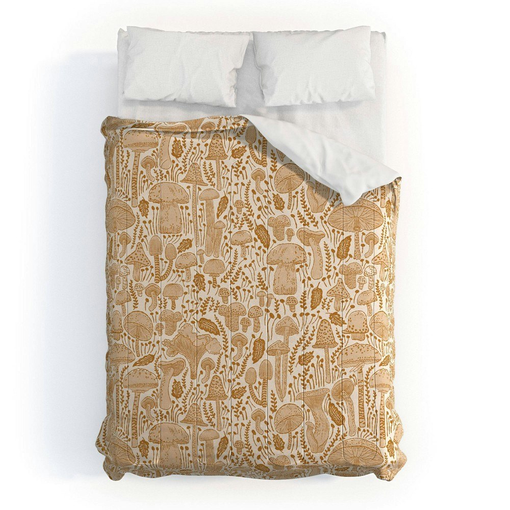 Deny Designs Iveta Abolina Mushrooms Cream Twin Comforter 2-Piece Set: $199.99
