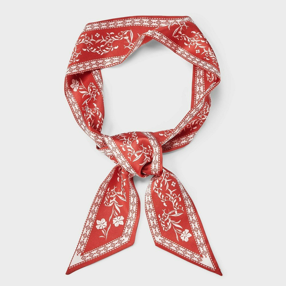 A New Day Floral Skinny Scarf: $10 A New Day Floral Skinny Scarf: $10