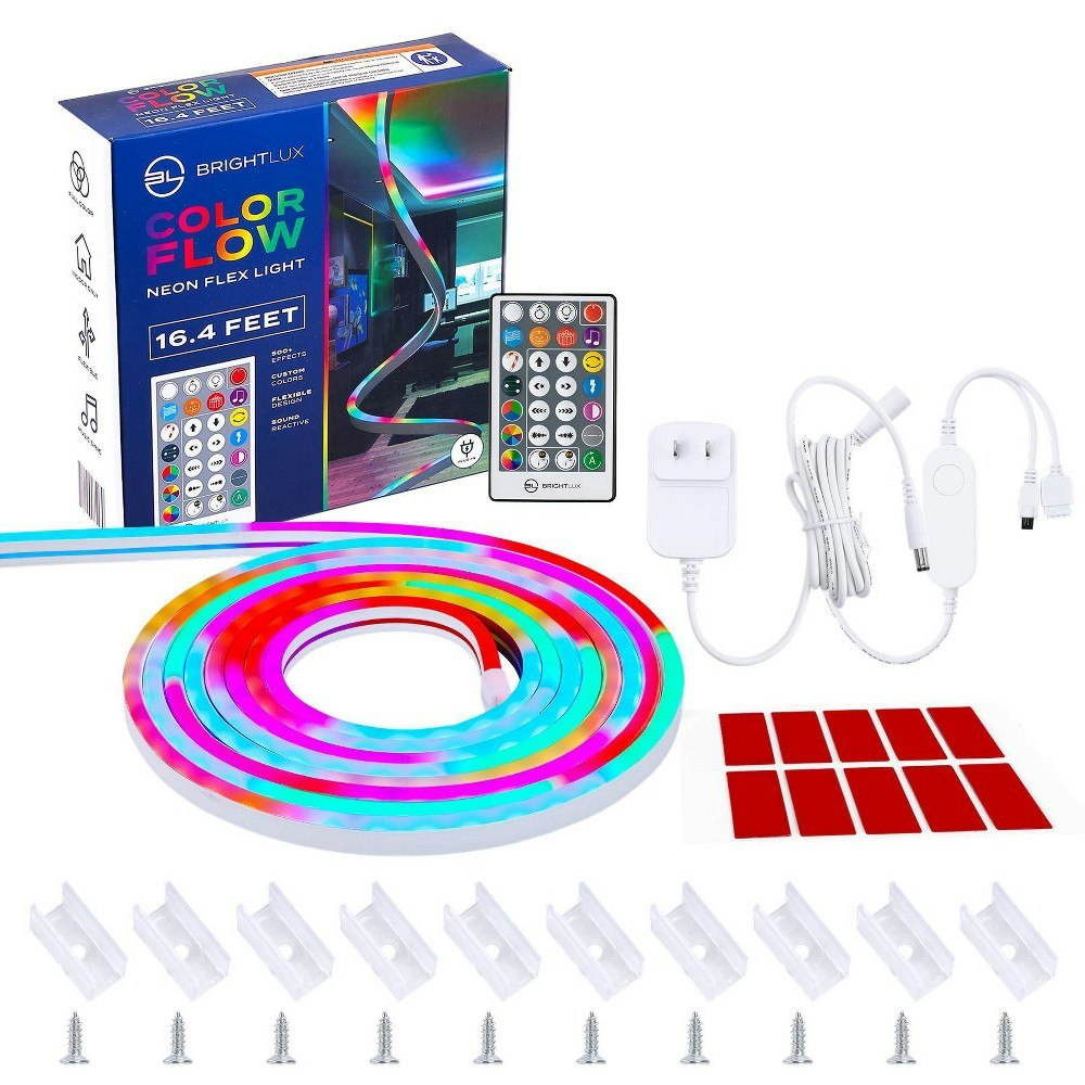 Brightlux 16.4-Foot Color Flow Neon Flex LED Light Strip: $36.99 Brightlux 16.4-Foot Color Flow Neon Flex LED Light Strip: $36.99