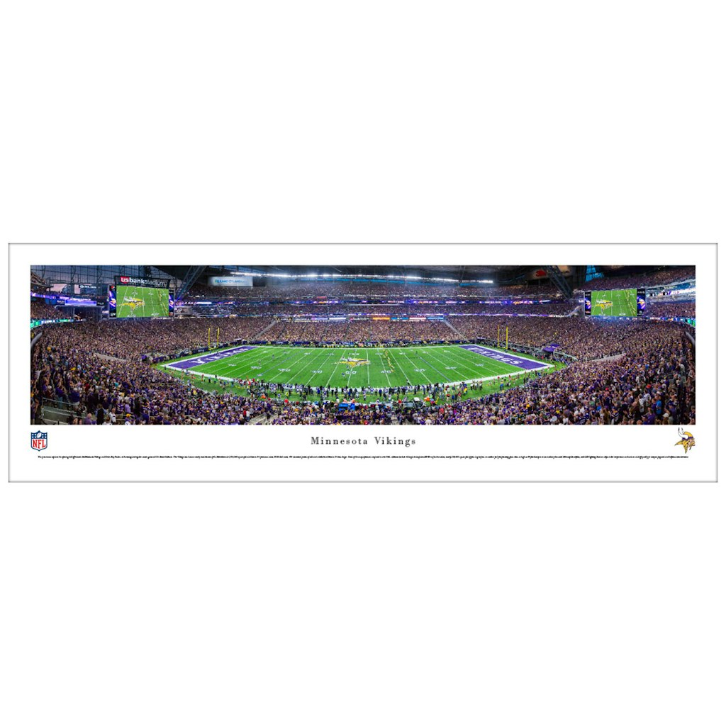 Minnesota Vikings 13.5'' x 40'' US Bank Stadium Inaugural Game Panoramic Print: $44.99 Minnesota Vikings 13.5'' x 40'' US Bank Stadium Inaugural Game Panoramic Print: $44.99