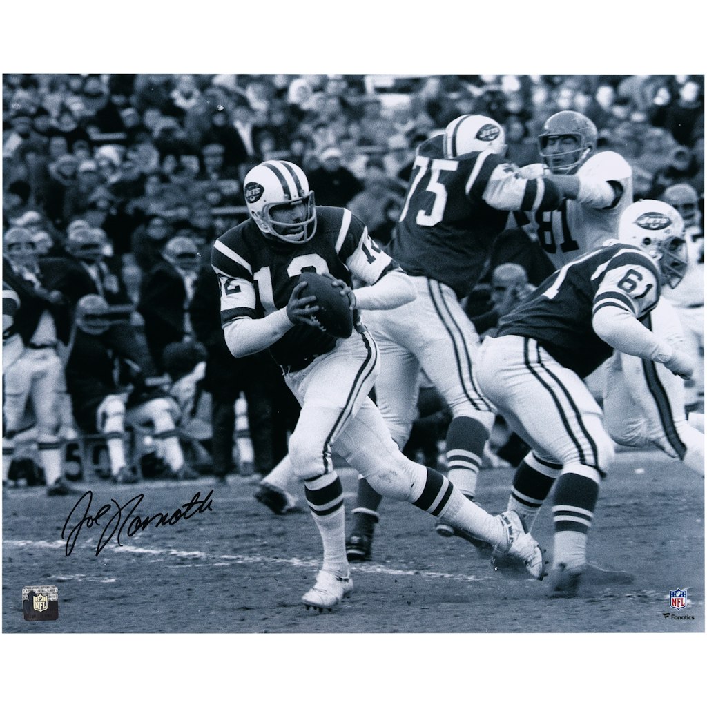 Joe Namath Autographed 16" x 20" New York Jets Photograph: $449.99 Joe Namath Autographed 16" x 20" New York Jets Photograph: $449.99