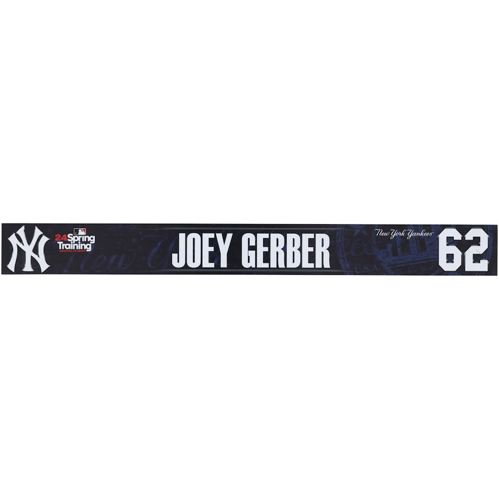 Joey Gerber New York Yankees Player-Issued Navy Nameplate: $49.99 Joey Gerber New York Yankees Player-Issued Navy Nameplate: $49.99