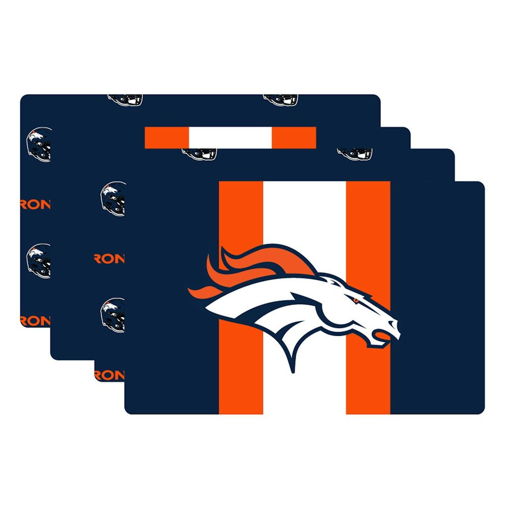Denver Broncos Two-Sided Logo Place Mat and Table Runner Set: $34.99 Denver Broncos Two-Sided Logo Place Mat and Table Runner Set: $34.99
