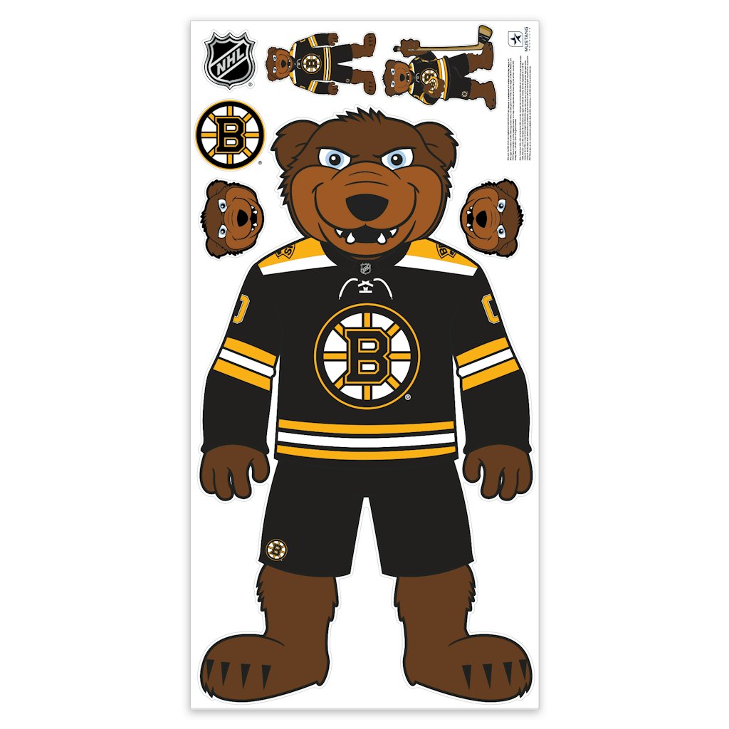 Boston Bruins Mascot Wall Decal Set: $99.99 Boston Bruins Mascot Wall Decal Set: $99.99