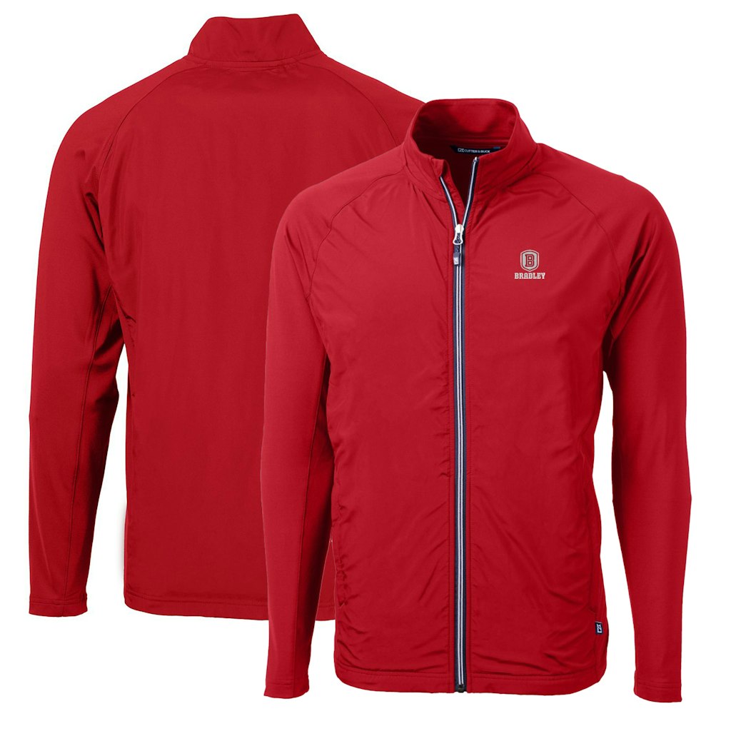 Cutter & Buck Bradley Braves Men's Big & Tall Adapt Eco Knit Hybrid Full-Zip Jacket: $119.99 Cutter & Buck Bradley Braves Men's Big & Tall Adapt Eco Knit Hybrid Full-Zip Jacket: $119.99