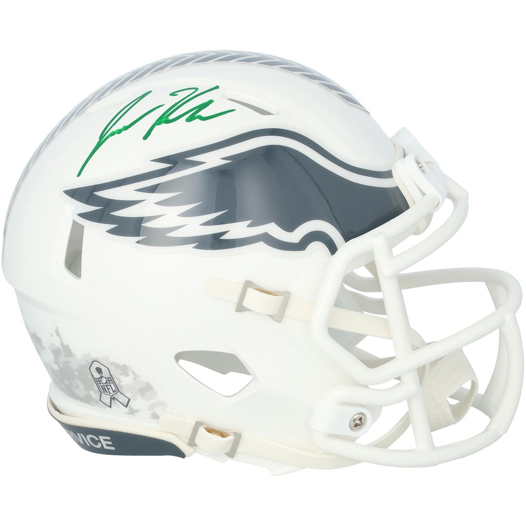 Jason Kelce Philadelphia Eagles Autographed Riddell Salute to Service Speed Mini Helmet: $299.99 Jason Kelce Philadelphia Eagles Autographed Riddell Salute to Service Speed Mini Helmet: $299.99