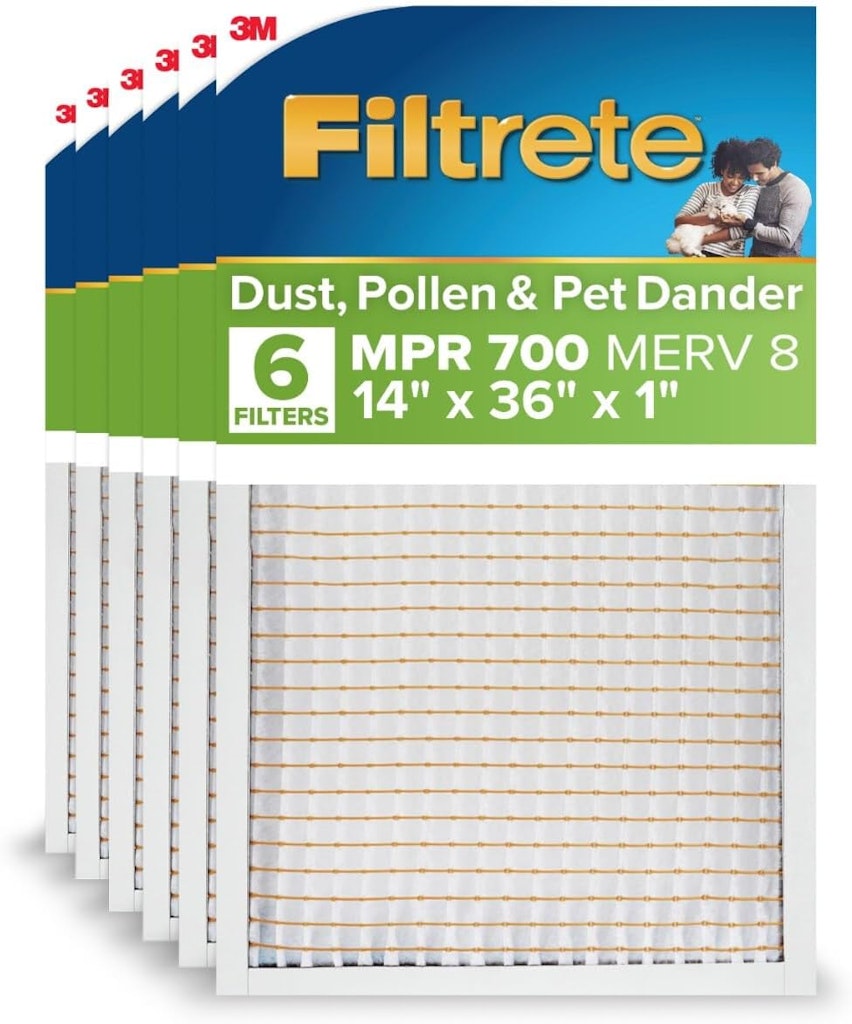 Filtrete 14x36x1 MPR 700 Air Filter 6-Pack: $25