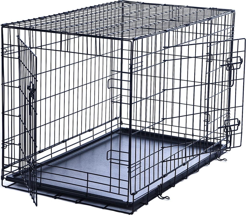 Max & Marlow 36" Double-Door Foldable Metal Wire Dog Crate: $19