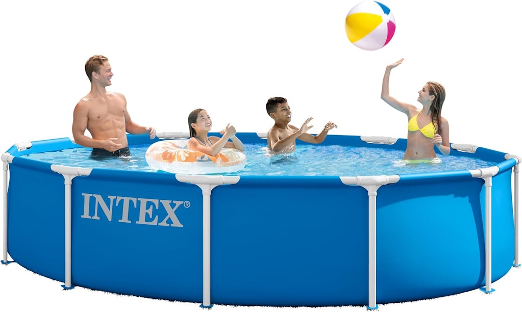 Intex 12-Foot x 30" Metal Frame Above Ground Swimming Pool: $69