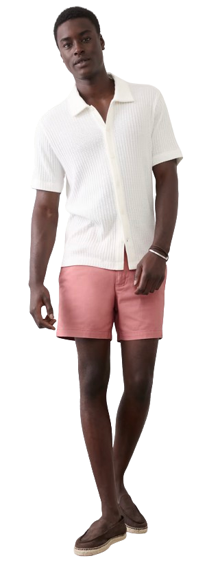 Banana Republic Factory Men's Slim-Fit 5" Summerweight Chino Shorts: $19