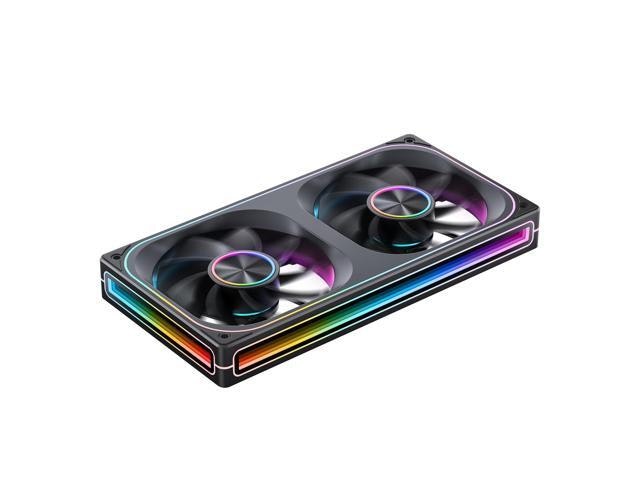 Jonsbo ZA-240BR 240mm ARGB Dual PC Case Fan Unit: $32