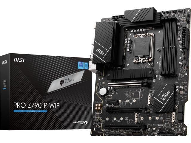 MSI PRO Z790-P WIFI LGA 1700 ATX Motherboard: $201.71 MSI PRO Z790-P WIFI LGA 1700 ATX Motherboard: $201.71