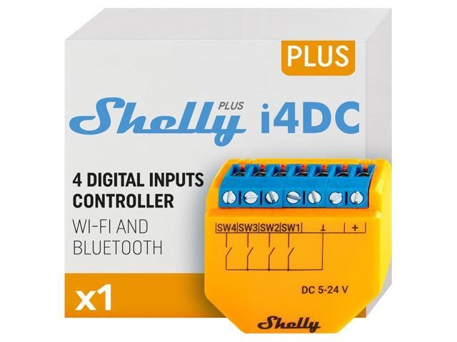 Shelly Plus I4 DC Wi-Fi Smart Digital Input Controller: $19.99