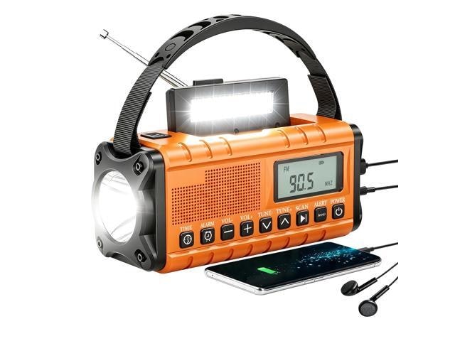 Emergency Weather Radio with Solar Panel and Hand Crank: $74.99 Emergency Weather Radio with Solar Panel and Hand Crank: $74.99