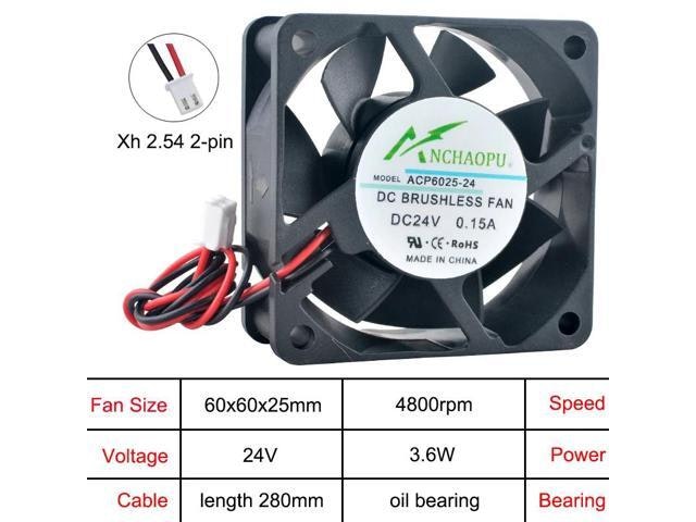 ACP6025 60mm 24V Axial Cooling Fan: $15