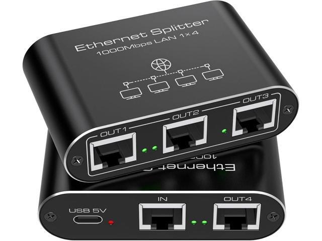 1-to-4 1000Mbps Ethernet Splitter: $32.49 1-to-4 1000Mbps Ethernet Splitter: $32.49