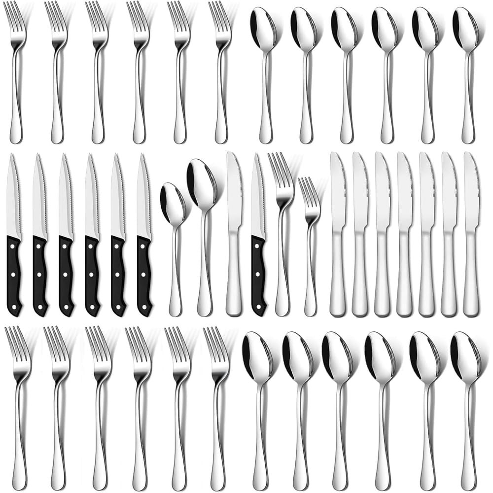 Stusgo 36-Piece Stainless Steel Flatware Set: $15.74