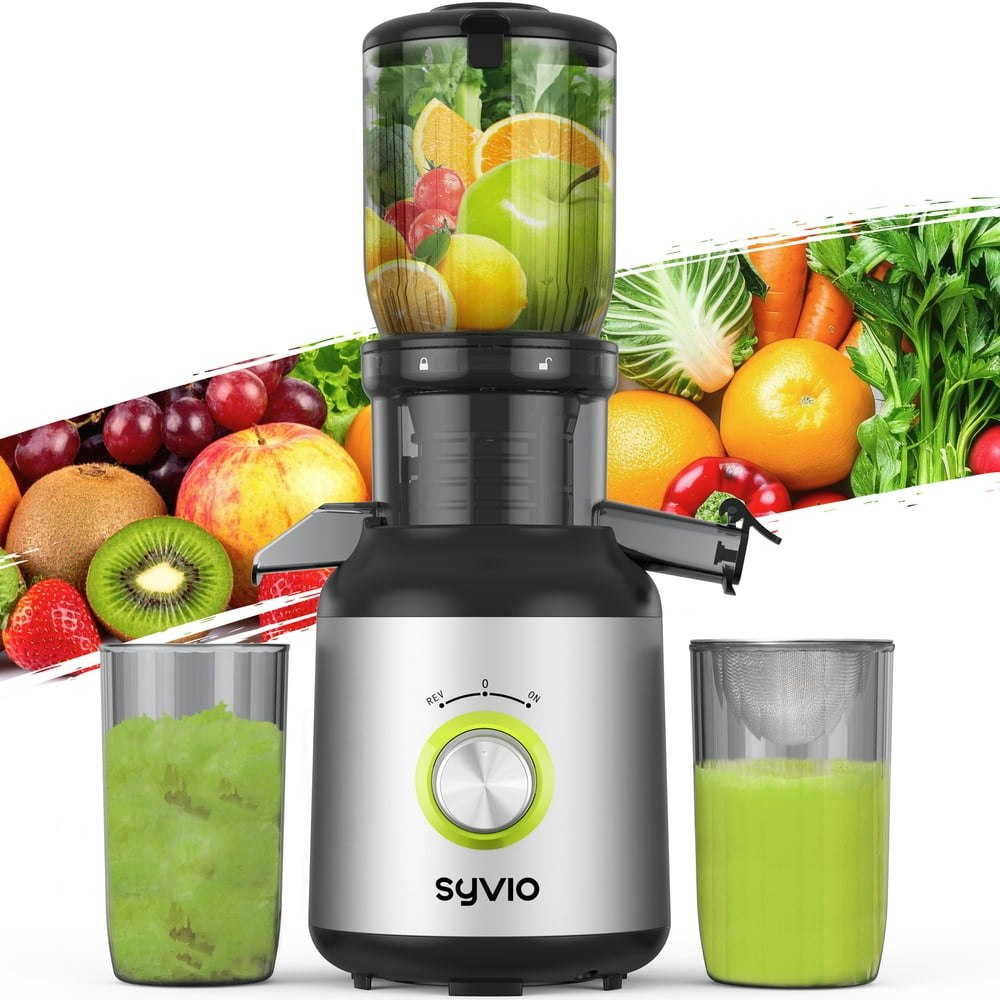 Syvio Cold Press Masticating Juicer: $55.99 Syvio Cold Press Masticating Juicer: $55.99