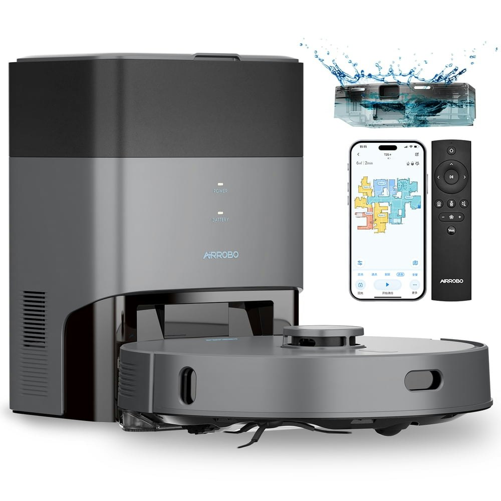 Airrobo T25+ Robot Vacuum and Mop: $188.09 Airrobo T25+ Robot Vacuum and Mop: $188.09