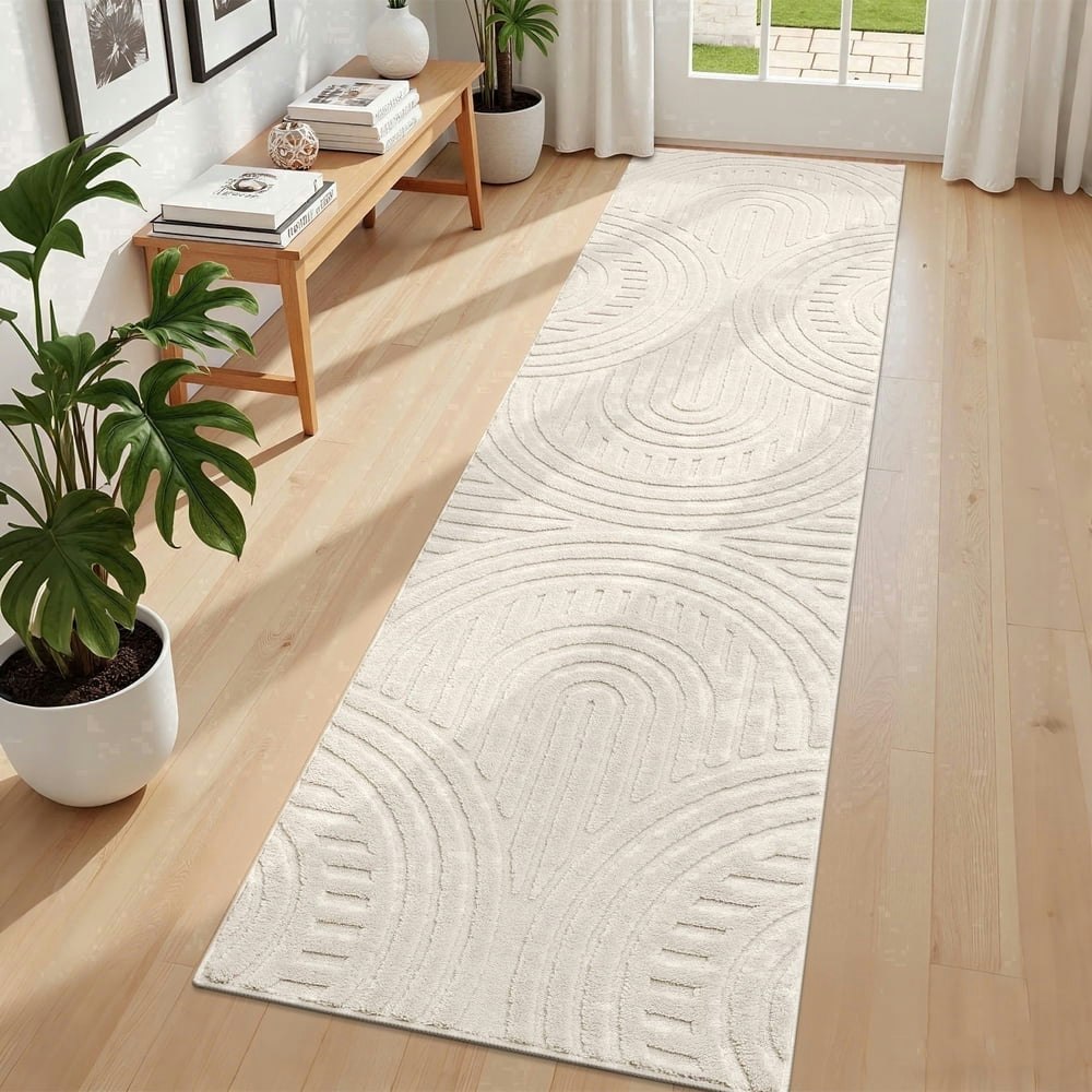 MeyJey 2'x8' Modern Geometric Runner Rug: $34.99 MeyJey 2'x8' Modern Geometric Runner Rug: $34.99