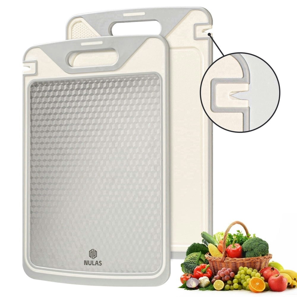 Nulas 15.1" x 10.2" Non-Slip Cutting Board with Knife Sharpener: $16.99