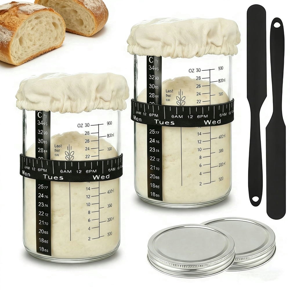 Sourdough Starter Jar Kit 2-Pack: $19.79