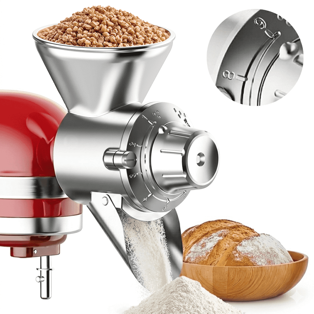 Tocokeid 9-Speed Grain Mill Attachment for KitchenAid Stand Mixers: $55.99 Tocokeid 9-Speed Grain Mill Attachment for KitchenAid Stand Mixers: $55.99