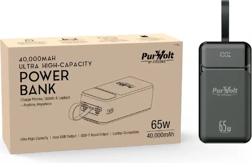 Pursonic PurVolt 40,000mAh Power Bank: $60