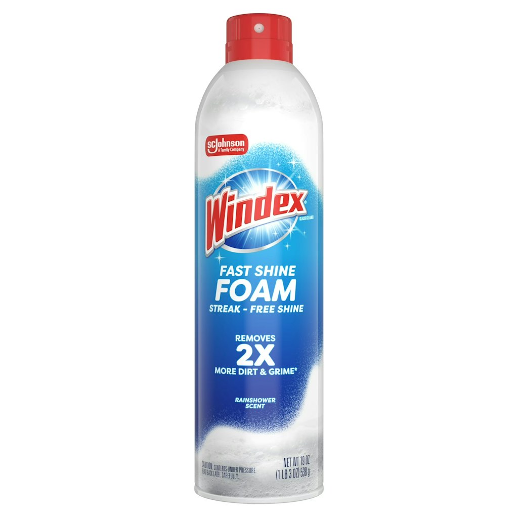 Windex Fast Shine Foam 19-oz. All Purpose Cleaner: $2.97