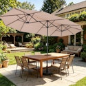 Ainfox 13-Foot Large Patio Umbrella for $60 + free shipping