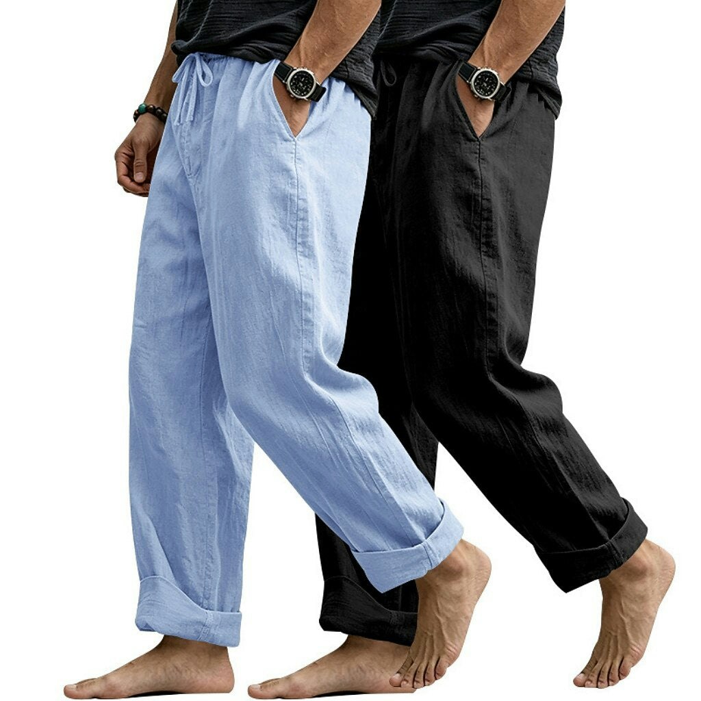 Lightweight Cotton Linen Pants 2-Pack: $17
