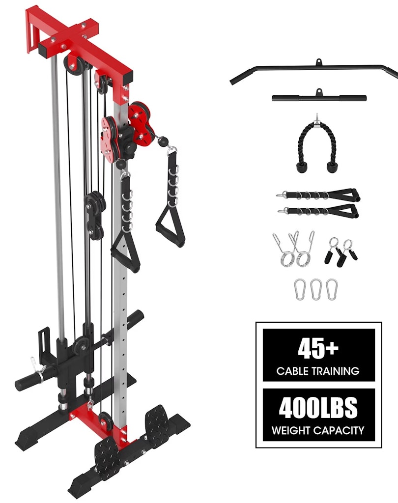 Mikolo Cable Crossover 400-lb. Lat Pull Down Machine: $176