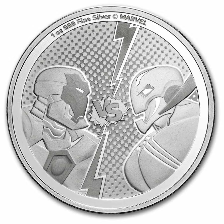 2025 Niue 1-oz Silver $2 Marvel Iron-Man vs Ultron Coin: $76