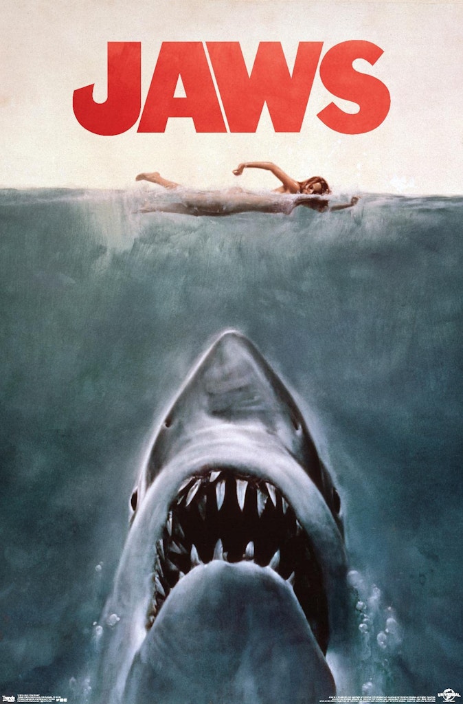 Jaws 22" x 34" Unframed Wall Poster: $7.49