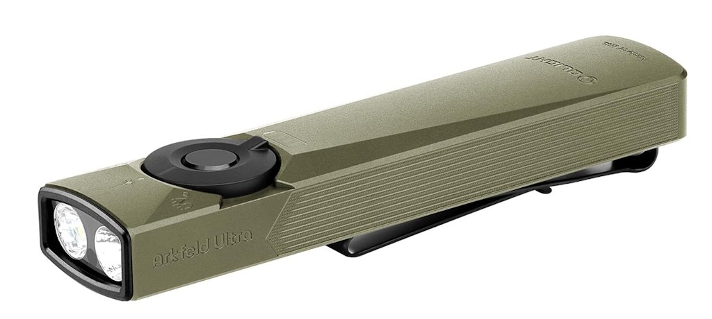 Olight Arkfeld Ultra EDC Rechargeable Flat Flashlight: $86
