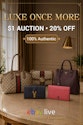 Luxury Handbag Event on eBay Live: 20% off, up to $500 off