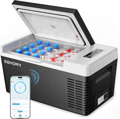 Euhomy 19-Quart 12V Electric Portable Refrigerator and Freezer for $120 + free shipping